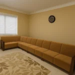 Long Panel Diagonal Reeper Teak Corner Sofa Set 2+2+2+2