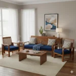 Kilukkam Teak Sofa Set 3+1+1 perfect for family gatherings