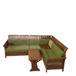Orchid Teak Corner Sofa Set 2+2+1