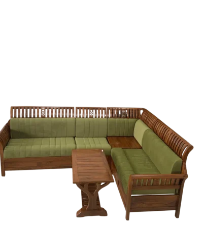 Orchid Teak Corner Sofa Set 2+2+1