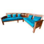 Kambi Teak Corner Sofa Set 2+2+1 for living room