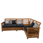 Kabali Teak Corner Sofa Set 2+2+1