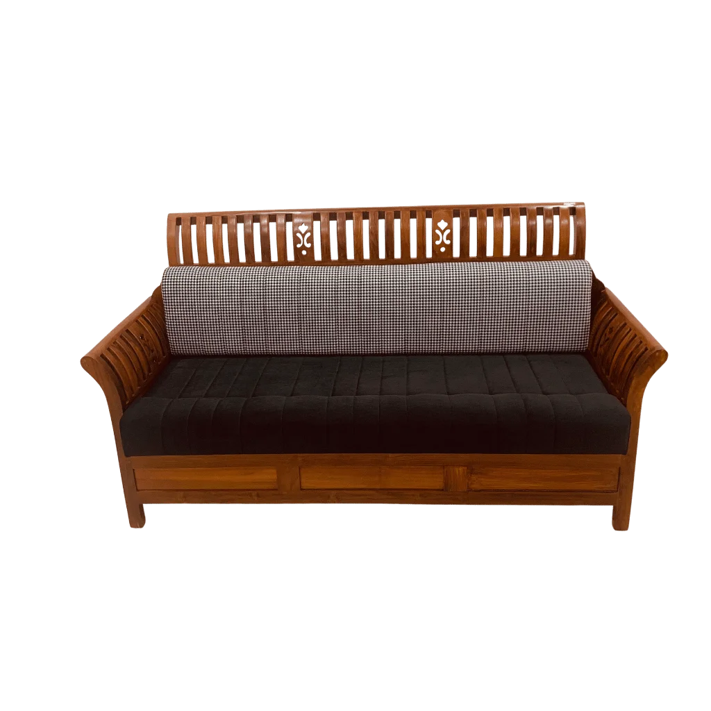 Premium Orchid Teak Sofa 3 Seater for classic and contemporary homes
