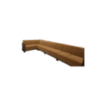 Long Panel Diagonal Reeper Teak Corner Sofa Set 2+2+2+2