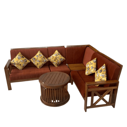 X Teak Sofa Set Corner 2+2+1
