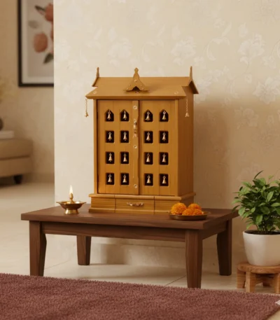 16 Bell Ambalam perfect centerpiece for living room mandir, combining tradition and craftsmanship