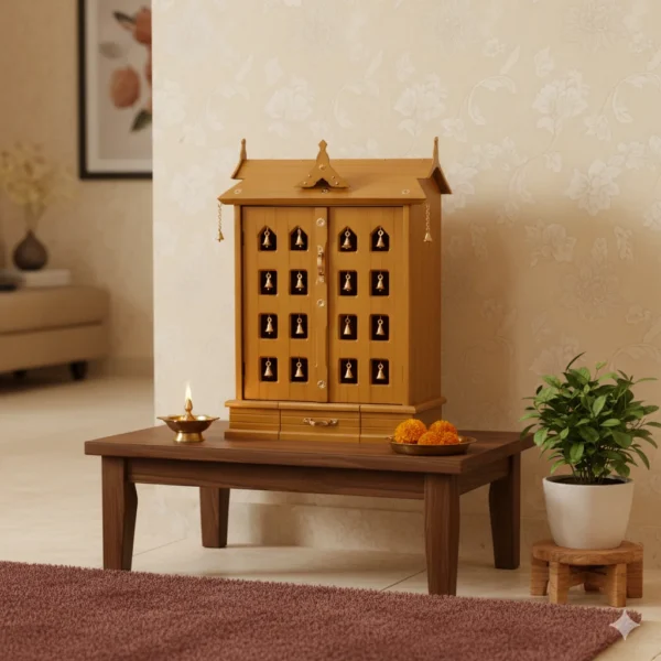 16 Bell Ambalam perfect centerpiece for living room mandir, combining tradition and craftsmanship