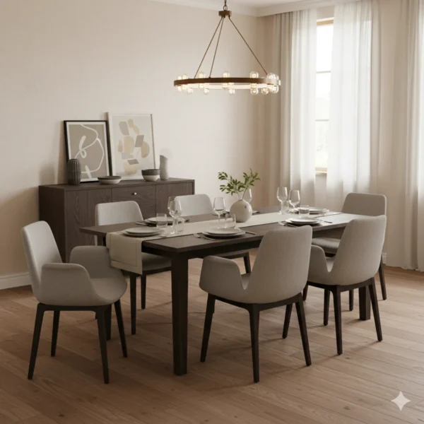 Arlo Metal Full Cushion Dining Chair offering comfort and support