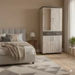 2 Door Particle Board Almirah suitable for organized home living