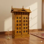 20 Bell Vadakkumnathan Ambalam solid wood temple for organizing idols and pooja essentials