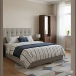 2 Door Dressing Model Particle Board Almirah designed for modern bedroom interiors