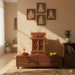 4 Bell Ambalam with four hanging bells creating a calm devotional atmosphere
