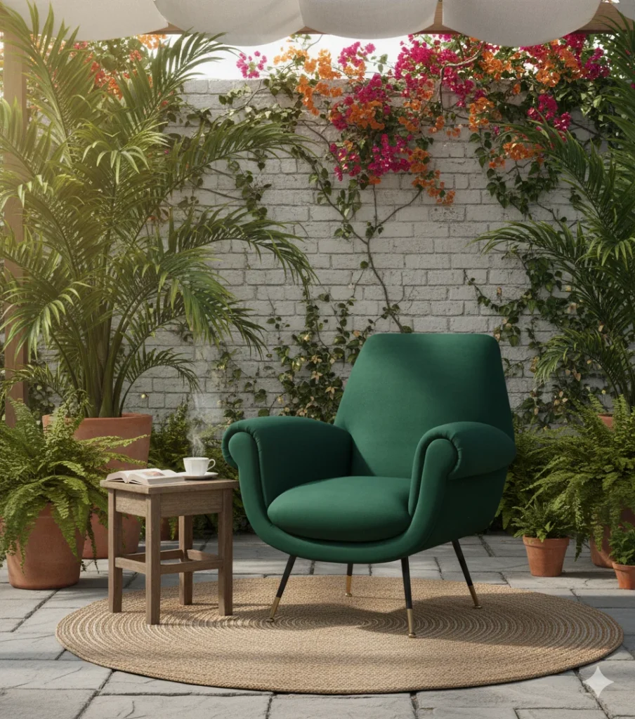 Arto Sitout Chair designed for cozy sitout and veranda seating