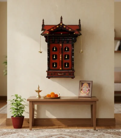 6 Bell Vadakkumnathan Ambalam crafted to bring temple-like serenity into home worship spaces
