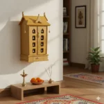 8 Bell Ambalam wooden temple designed to elevate home pooja room décor