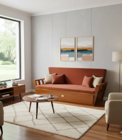 Charupadi Manchiyam Sofa Bed 5 ft for living room