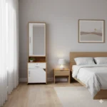 Compact White Particle Board Dressing Table perfect for everyday dressing and styling needs