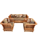Basket Lounge Teak Sofa Set 3+1+1