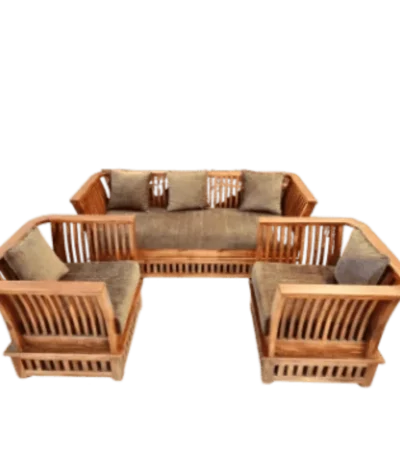 Basket Lounge Teak Sofa Set 3+1+1
