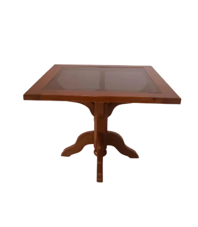 Mangalore Teak Glass Teapoy for living rooms