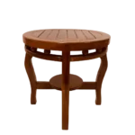 Handcrafted Peedom Teak Palaka Teapoy ideal for classic Kerala-style interiors