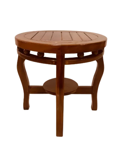 Handcrafted Peedom Teak Palaka Teapoy ideal for classic Kerala-style interiors