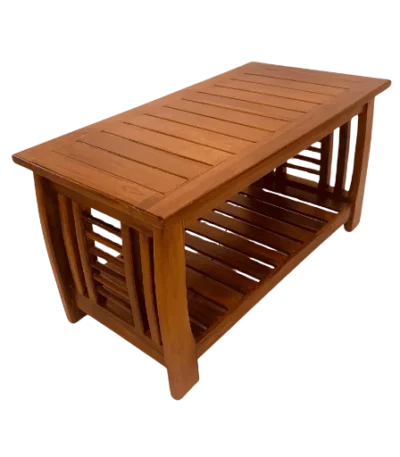 Anakombu teak palaka teapoy made from solid teak wood, traditional living room center table