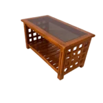 Kalli Teak Glass Teapoy