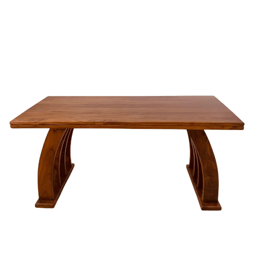 LoraLuxe Teak Palaka Teapoy for stylish living room spaces