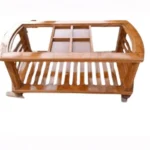 Four Squares Teak Glass Teapoy for drawing room