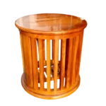Small Round Teak Palaka Teapoy