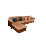 TimberLoom Teak Corner Sofa Set 4+Diwan