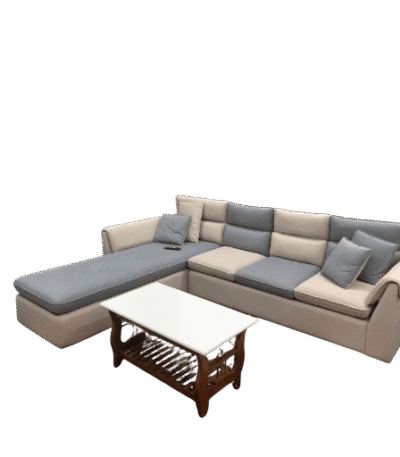 DuoShade Full Cover Corner Sofa Set 3+Diwan ideal for comfortable and spacious living spaces