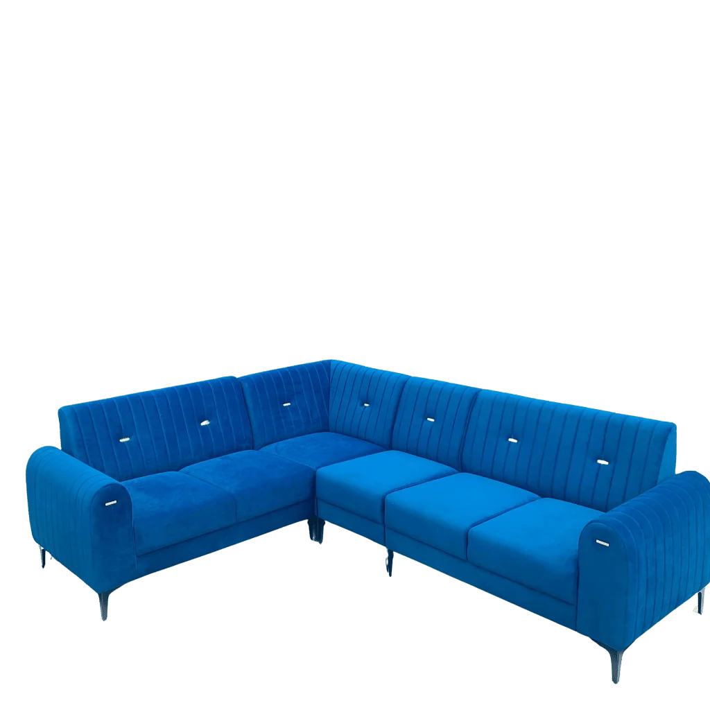 Comfortable Dayana Full Cover Corner Sofa Set 2+2+1 perfect for modern homes