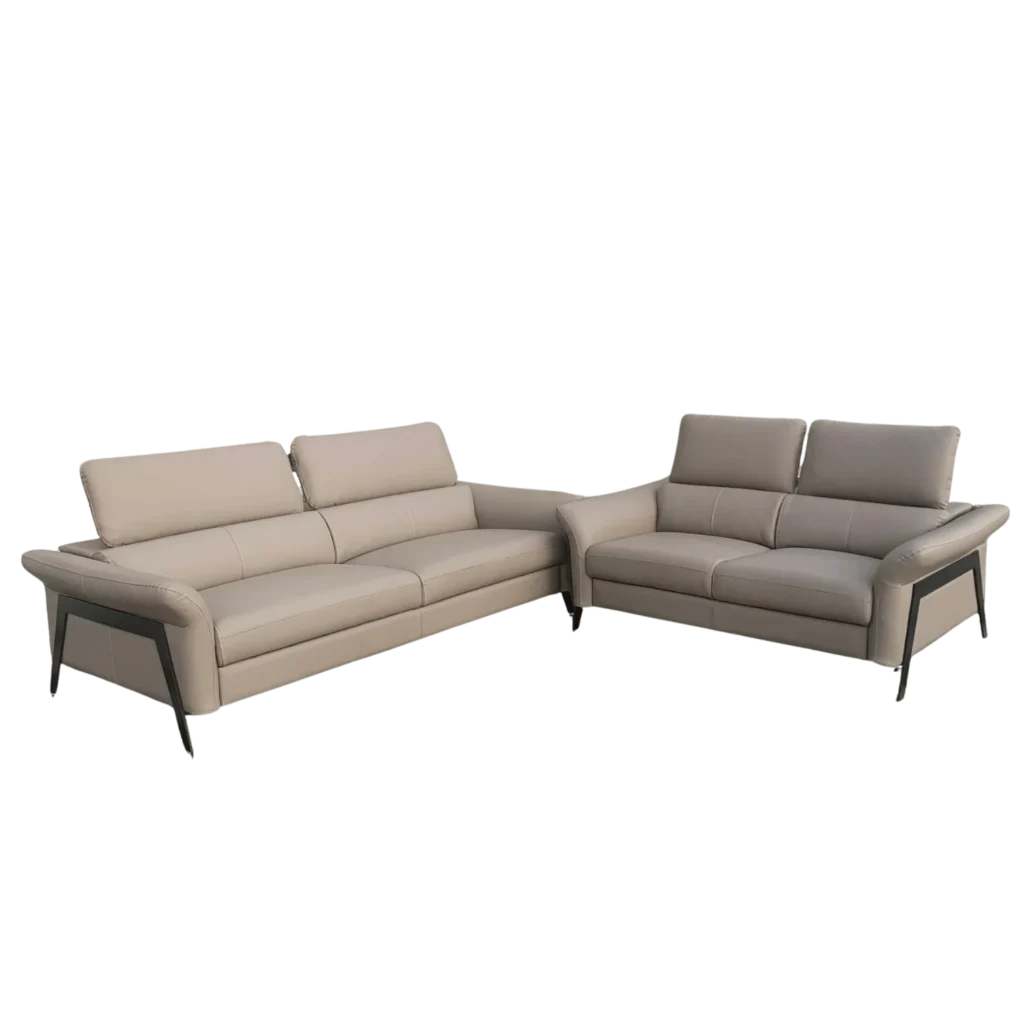 Headrest Adjustable Full Cover Sofa Set 3+2