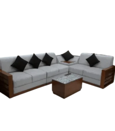 Horizon Teak Corner Sofa Set 4+2