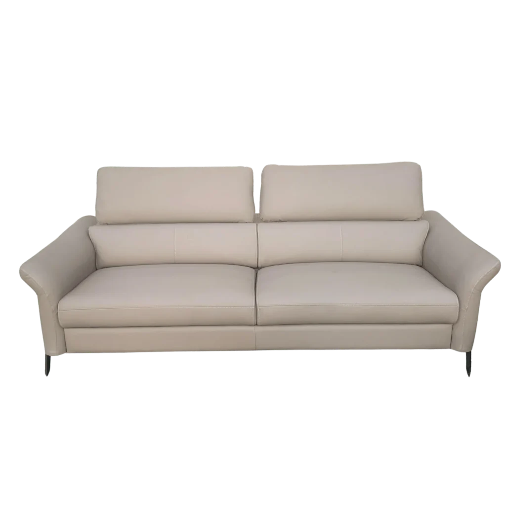 Headrest Adjustable Full Cover Sofa 3 Seater for modern and comfortable living room seating