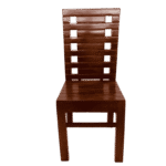 Traditional Two Side Holes Acacia Palaka Dining Chair with dual side hole palaka seating design
