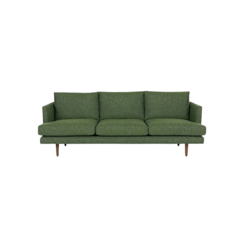 Burrad Walnut Full Cover Sofa 3 Seater for contemporary home interiors