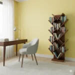 Diamond MDF Book Shelf for storing books, files, and décor pieces