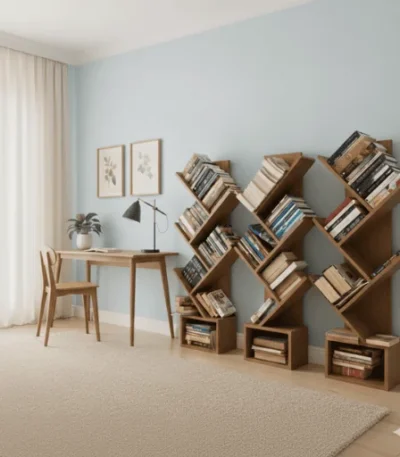 Tree MDF Book Shelf ideal for living room, kids room, or study area