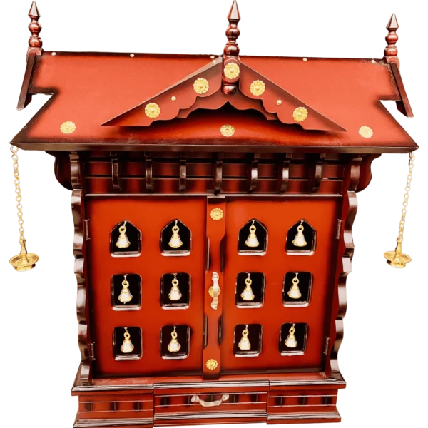 12 Bell Vadakkumnathan Ambalam ideal for home mandir or living room pooja corner