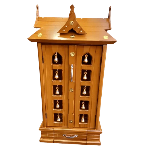 10 Bell Ambalam designed for placing idols, lamps, and pooja essentials