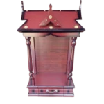 10 Bell Open Ambalam classic wooden temple suitable for daily rituals and worship