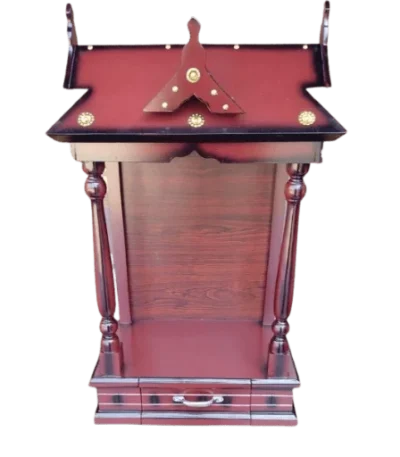 10 Bell Open Ambalam classic wooden temple suitable for daily rituals and worship