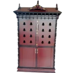 16 Bell Vadakkumnathan Ambalam With Stand with 16 hanging bells for Hindu rituals