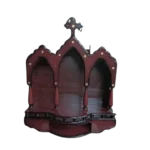3 Partition MDF Roopakoodu for home altar to hold religious items and sacred décor
