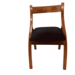 Handcrafted Inverted V Teak Cushion Dining Chair designed for modern interiors