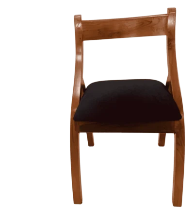 Handcrafted Inverted V Teak Cushion Dining Chair designed for modern interiors