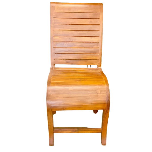 S Bend Teak Palaka Dining Chair suitable for everyday dining use
